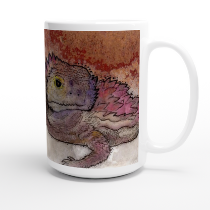 Horny Toad Mug - White 15oz Ceramic Mug