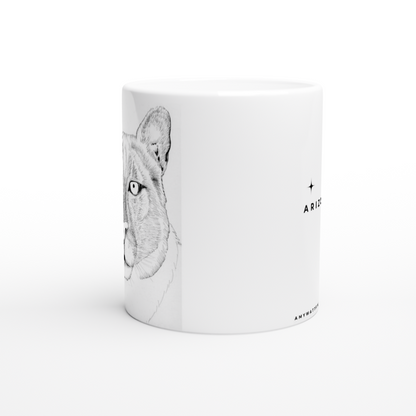 Arizona Mountain Lion - White 11oz Ceramic Mug