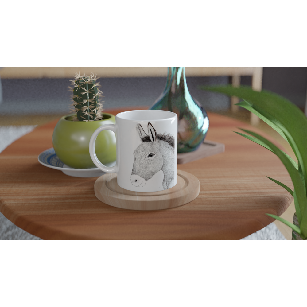 Wild Arizona Burro - White 11oz Ceramic Mug