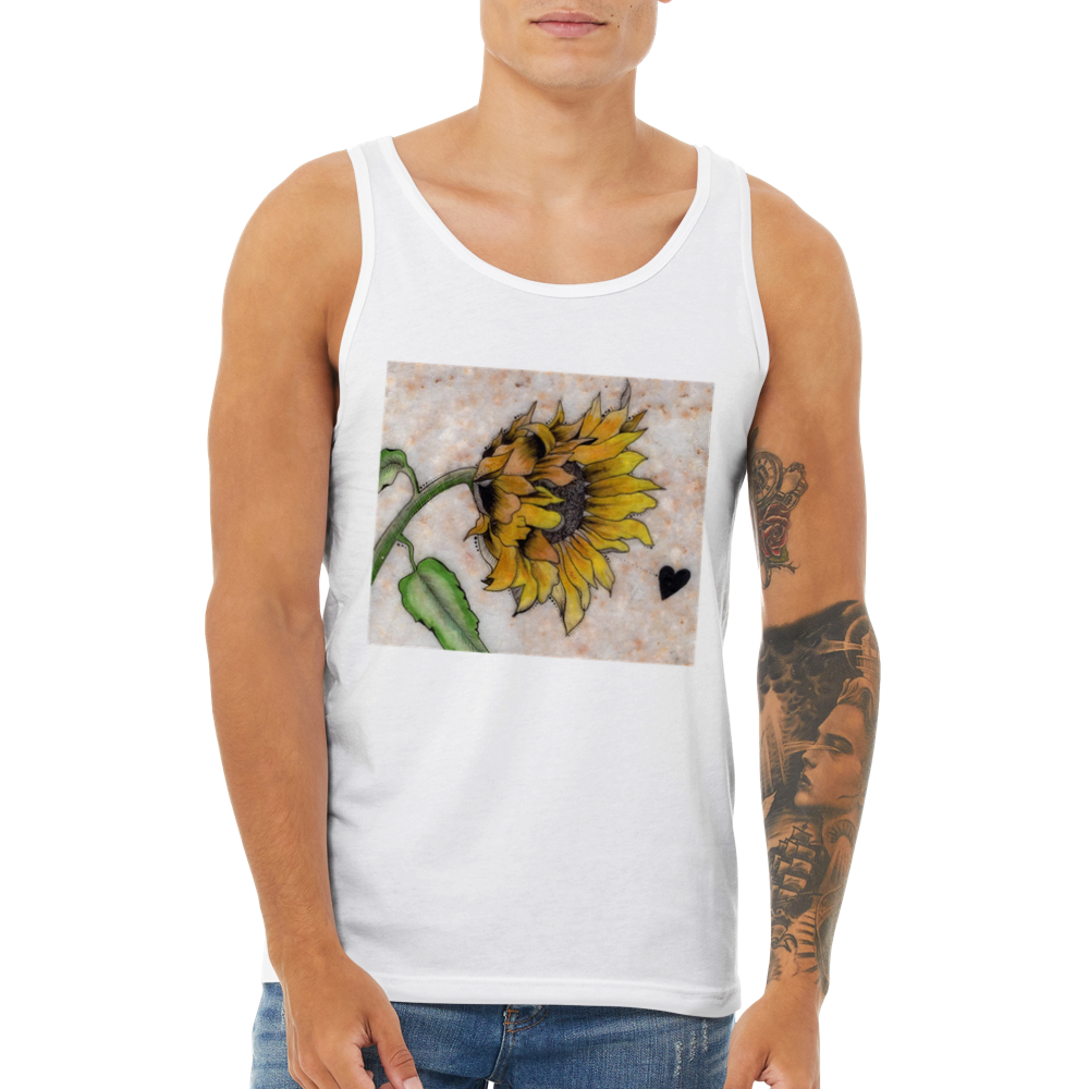 Sunflower on Stone - Premium Unisex Tank Top