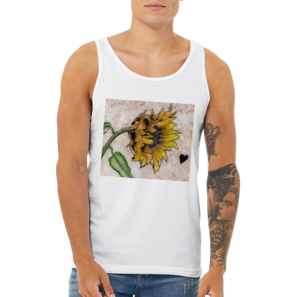 Sunflower on Stone - Premium Unisex Tank Top