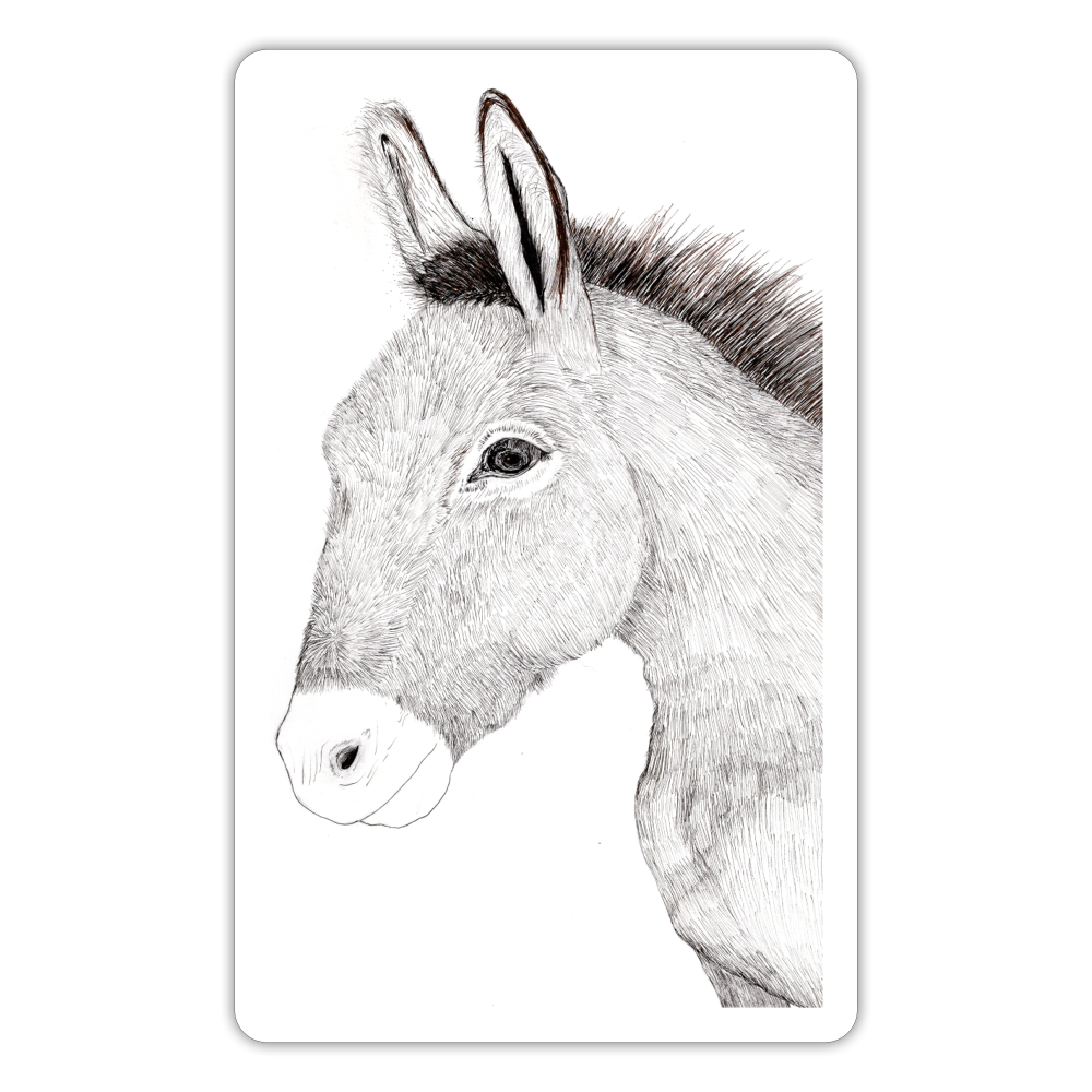 Arizona Burro Sticker - white matte