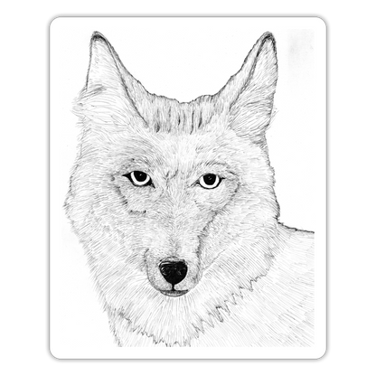 Arizona Coyote Sticker - white matte