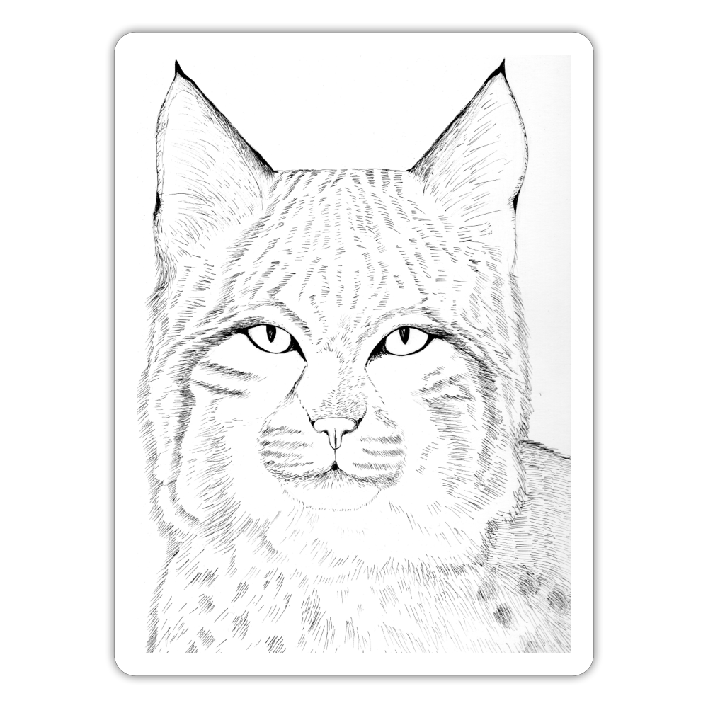 Arizona Bobcat Sticker - white matte