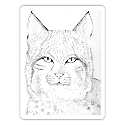 Arizona Bobcat Sticker - white matte